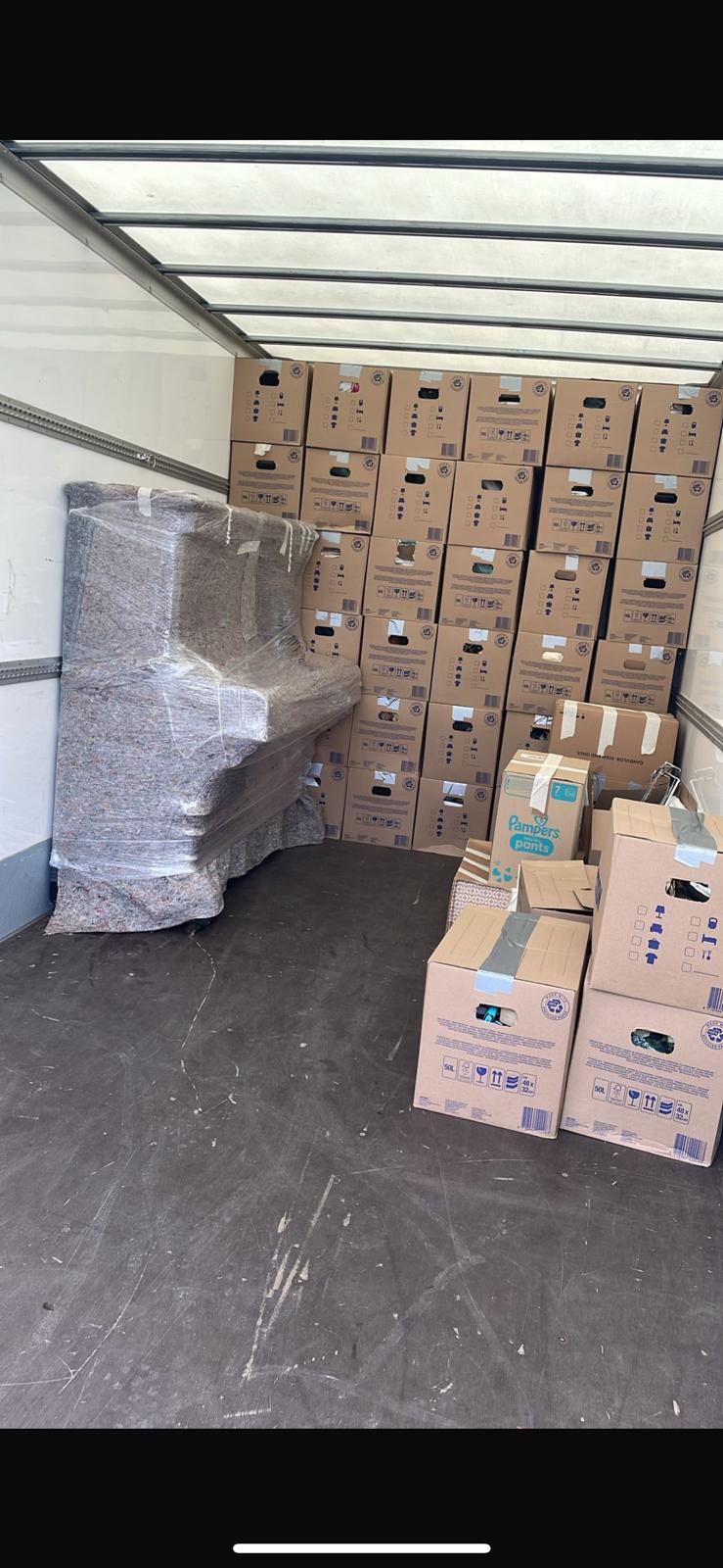 Sicher beladener Umzugswagen von Schnell Umzug